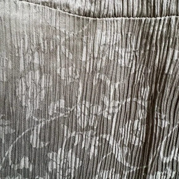 J. Jill Crinkle Textured Smocked Sleeve Dress in Oxford Grey | Like-New | Sz M - Picture 10 of 15